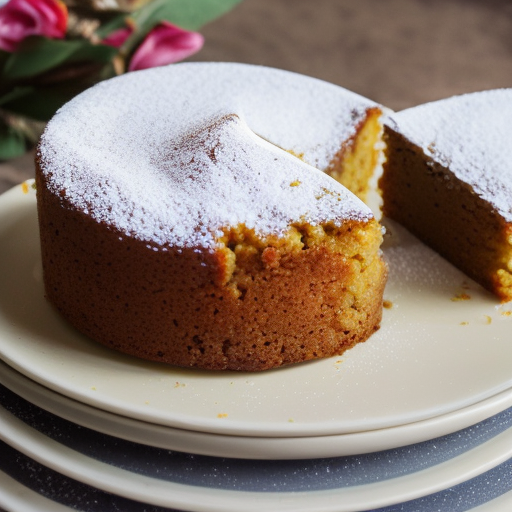 Cherry, Custard & Almond Sponge Cake Recipe | Recipes.net