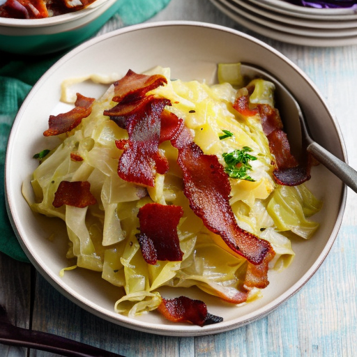 Bacon Braised Cabbage