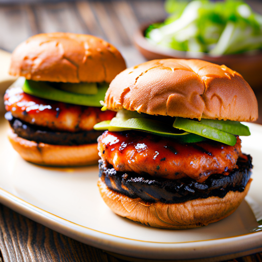 Salmon Burgers with Teriyaki and Pineapple