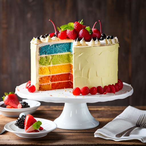 Rainbow layer cake recipe